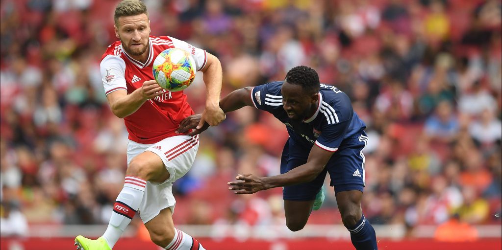 Newcastle scouts watch Moussa Dembele in action