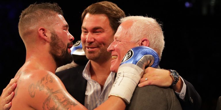 Eddie Hearn dismisses father Barry’s involvement in Newcastle takeover