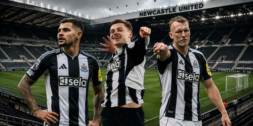 Newcastle United, Harvey Barnes, Dan Burn, Bruno Guimaraes