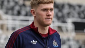 Lewis Hall: Newcastle left-back play-down England injury scare